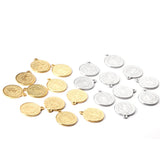10pcs/Lot Religious Tag Pendant Stainless Steel Silver For Necklaces Charms