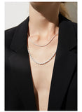 1pc Stainless Steel Twist Chains Necklace Hiphop Jewelry 2mm 3mm Pendants