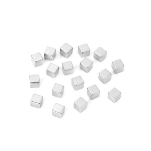 50pcs Stainless Steel Cube Spacer Beads for DIY Jewelry Making