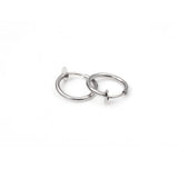 50pcs Stainless Steel Earrings Clip Nose Belly Button Jewelry