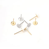 100pcs Stainless Steel Blank Earring Studs for DIY Jewelry Making