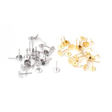100pcs Stainless Steel Blank Earring Studs for DIY Jewelry Making