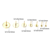 100pcs Stainless Steel Blank Earring Studs for DIY Jewelry Making
