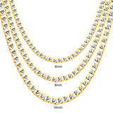 ASON High Stainless Steel Chain Jewelry Womem Men Necklace