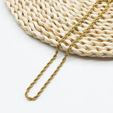 ASON Hip-Hop Stainless Steel Rope Chain Necklace Waterproof Collar