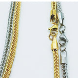 ASON Stainless Steel Foxtail Chain Necklace for Men Women