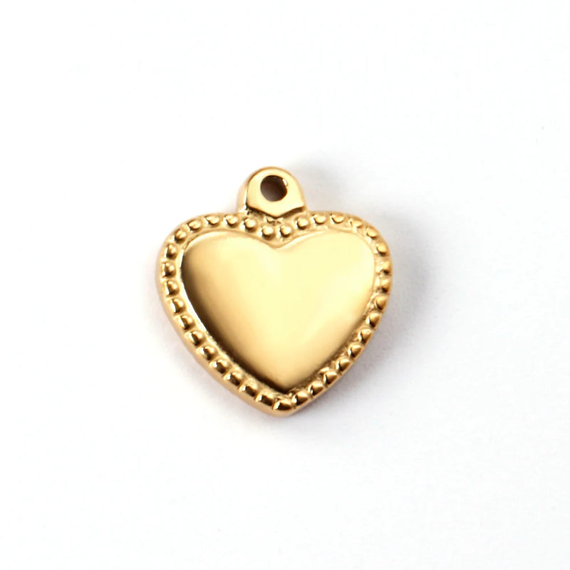 ASON Heart Pendant Charms for Jewelry Making Necklace Bracelet