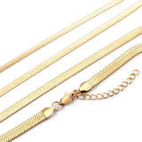 ASON Stainless Steel Sliver Blade Chain For Necklace Collar Bracelet Jewelry