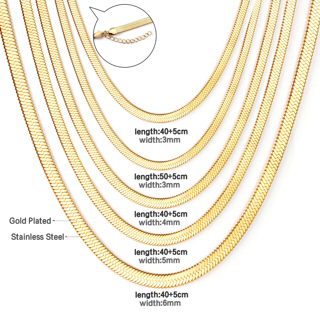 ASON Stainless Steel Sliver Blade Chain For Necklace Collar Bracelet Jewelry