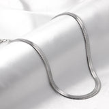ASON Stainless Steel Sliver Blade Chain For Necklace Collar Bracelet Jewelry