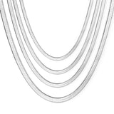ASON Stainless Steel Sliver Blade Chain For Necklace Collar Bracelet Jewelry