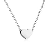 ASON Stainless Steel Pendant Heart Charms For Women Jewelry