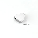 ASON Stainless Steel Pendant Heart Charms For Women Jewelry