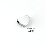 ASON Stainless Steel Pendant Heart Charms For Women Jewelry