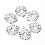ASON Stainless Steel Sliver Irregular Pendant Single Hole Charm