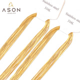 10pcs Stainless Steel Choker Necklace for Women Men