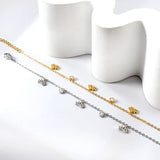 Butterfly Crown CZ Pendant Stainless Steel Women's Jewelry