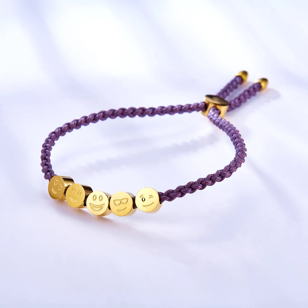 Purple Adjustable Soft Bracelets Stainless Steel Accessories For Women