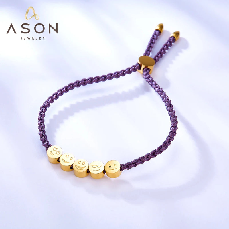 Purple Adjustable Soft Bracelets Stainless Steel Accessories For Women
