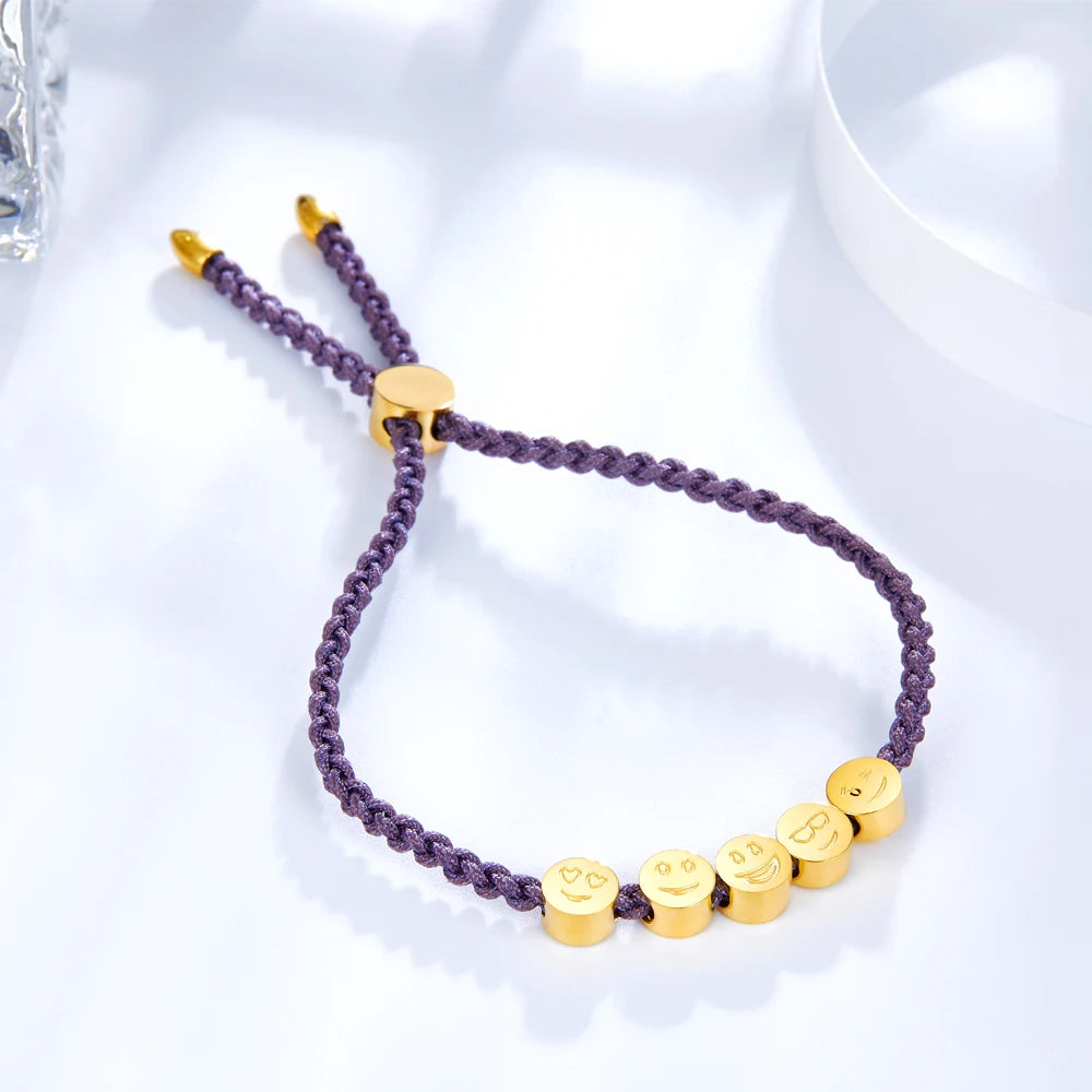 Purple Adjustable Soft Bracelets Stainless Steel Accessories For Women