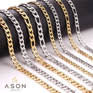 Cuba Link Chains Necklace Stainless Steel 5mm 7mm Choker Jewelry