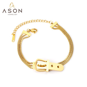 Stainless Steel Bangle Bracelet for Women Men 16+3cm Extender