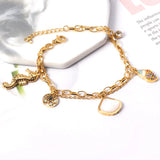 Ocean Series Charm Bracelet 316L Stainless Steel Women Jewelry