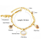Ocean Series Charm Bracelet 316L Stainless Steel Women Jewelry