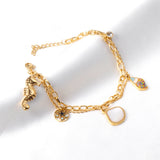 Ocean Series Charm Bracelet 316L Stainless Steel Women Jewelry