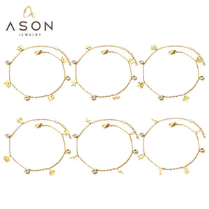 Stainless Steel Crown Tree CZ Bracelet Bangle Women
