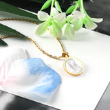 Religious Jesus Virgin Mary Pendant Necklace for Women Chain Jewelry