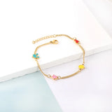 Rabbit Heart Star Balloon Charm Bracelet Stainless Steel