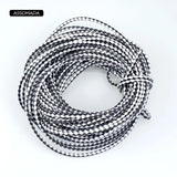 2m Braided Leather Bracelet Findings 4mm Round Leather Rope DIY Earrings