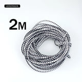 2m Braided Leather Bracelet Findings 4mm Round Leather Rope DIY Earrings