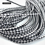 2m Braided Leather Bracelet Findings 4mm Round Leather Rope DIY Earrings
