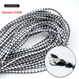 2m Braided Leather Bracelet Findings 4mm Round Leather Rope DIY Earrings