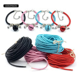6mm PU Leather Rope Jewelry Making 2Meter DIY Handcraft Braided Leather Cords