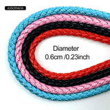 6mm PU Leather Rope Jewelry Making 2Meter DIY Handcraft Braided Leather Cords