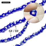 ASSOMADA Eye Beads Lucky Eyes Bead Pendant Key Buckle Ornament DIY