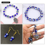 ASSOMADA Eye Beads Lucky Eyes Bead Pendant Key Buckle Ornament DIY
