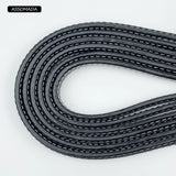 1 Meter Braided Leather Rope for Bracelet Necklace Handcraft Flat Leather Cords