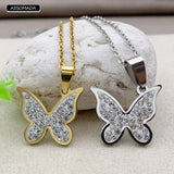 Butterfly Pendant Stainless Steel Charms Jewelry Making Supplies