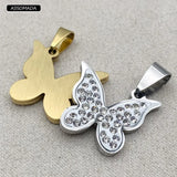 Butterfly Pendant Stainless Steel Charms Jewelry Making Supplies