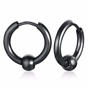 Colorful Huggie Hoop Earrings Stainless Steel Lip Septum