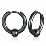 Colorful Huggie Hoop Earrings Stainless Steel Lip Septum