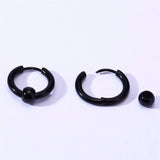 Colorful Huggie Hoop Earrings Stainless Steel Lip Septum