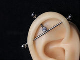5pcs Titanium 14G Ear Bridge Extension Rod 4mm Internal Thread Piercing Jewelry
