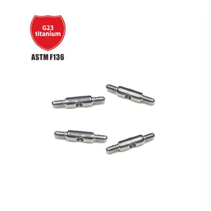 5pcs Titanium 14G Ear Bridge Extension Rod 4mm Internal Thread Piercing Jewelry