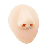 Titanium CZ Horseshoe Ball Nose Septum Ear Cartilage Tragus Piercing