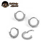 Titanium Daith Piercing 16G Clicker Nose Ring